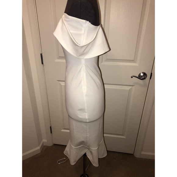 Strapless Midi Dress Size Medium, Sweetheart, Mermaid Hemline - Picture 4 of 9